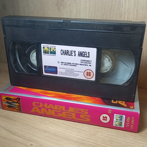 Charlie's Angels VHS videotape, English edition