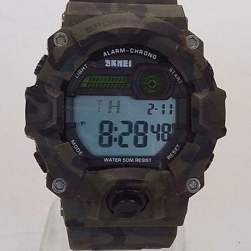 SKMEI 1197 Camouflage digital men's watch used