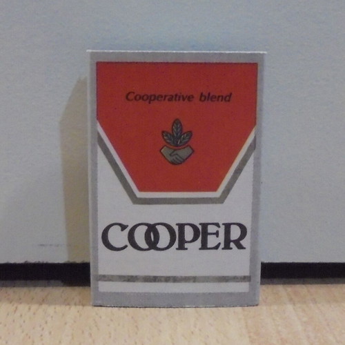Cooper cigarettes old matchbox unused