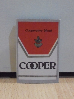 Cooper cigarettes old matchbox unused