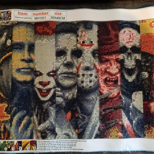 Handmade Horror Diamond Art Canvas like new