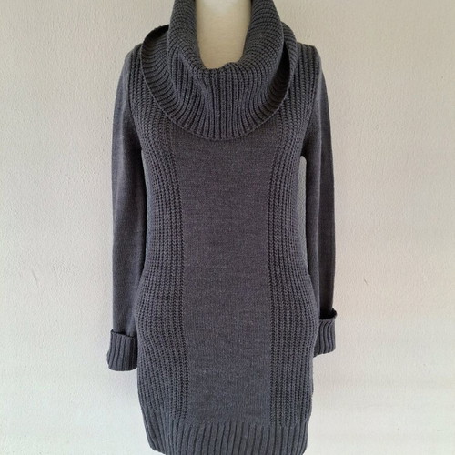 Knitted dress Divided by H&M L like new, gray