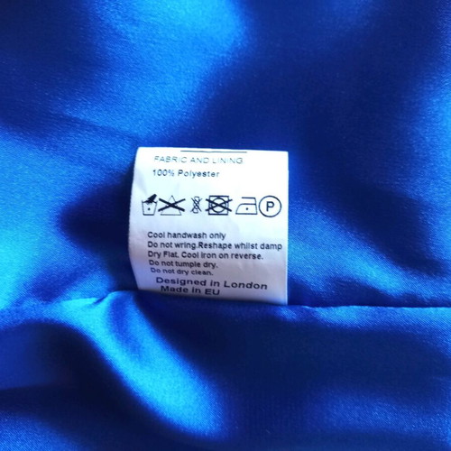 JDC London dress like new, slim fit, black and blue, size L