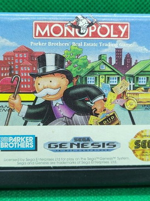 Monopoly παιχνίδι Sega Genesis μεταχειρισμένο, αυθεντικό, παζλ προσομοίωση