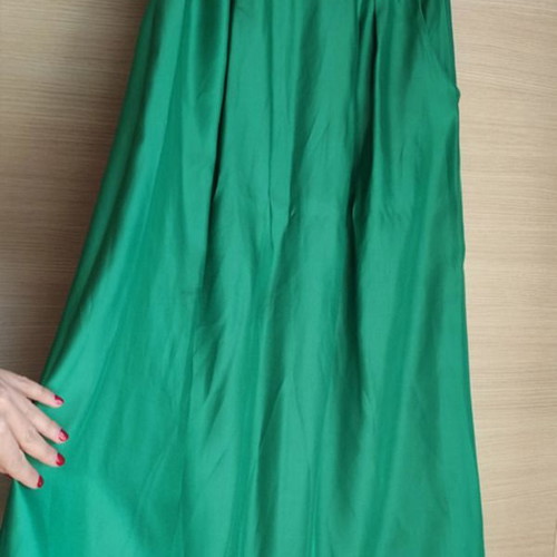 Lynne Emerald Green Satin High-Waisted Skirt new size M/38/10