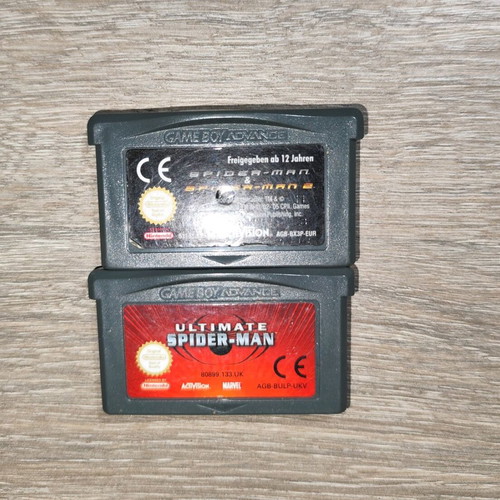 Ultimate Spider-Man and Spider-Man 1 & 2 Game Boy Advance used