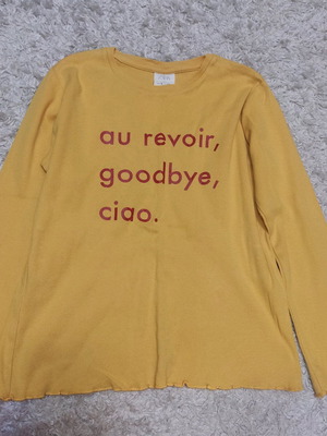 Cotton Zara T-shirt light mustard like new, 9 years, 134 cm