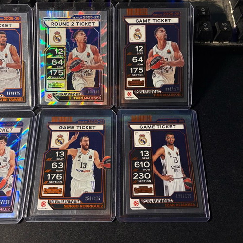 Euroleague Contenders Real Madrid Lot 8 Numbered Cards Hugo Gonzalez /25 & /125 new