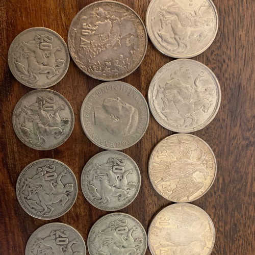Drachma coins used 1960 - 1973, lot