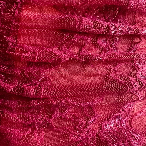 Lynne lace corset set with pink jewelry like new