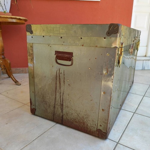 Vintage gold trunk