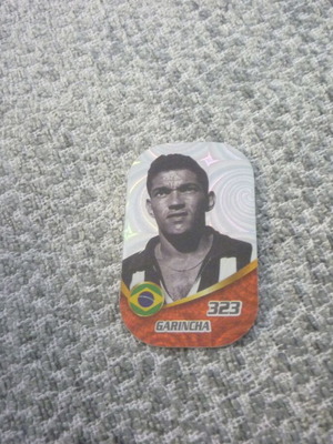 Garrincha Brazil collectible metal football tag used #323