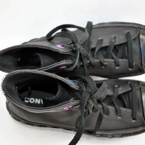 Converse All Star Chunky Sneakers Size 39, black double sole
