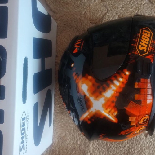 Shoei helmet small used with case and extra visor