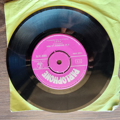 Dakis J'Ai Entendu La Mer Tu Me Reviens 7" single used, Parlophone 1966