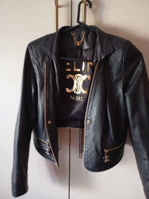 Bufan Celine women's leather jacket like new, sizes M and L