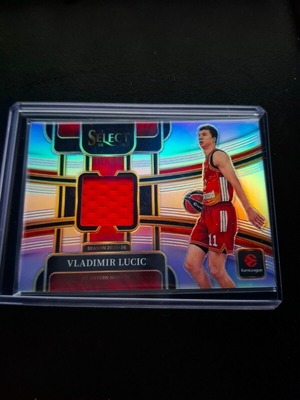 Vladimir Lucic 2025-26 Panini Select EuroLeague Silver Patch like new