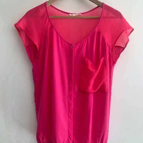 Bershka pink blouse size S with small marks