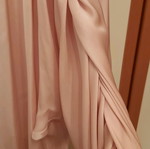 Nema women's shirt like new, pink nude with ruffles and gold buttons