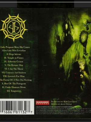 Cradle Of Filth Thornography CD σαν καινούργιο, metal