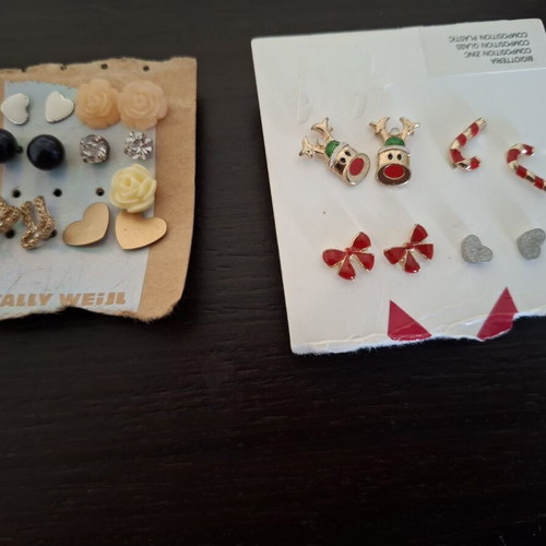H&M and Tally Weil earrings new, multicolor