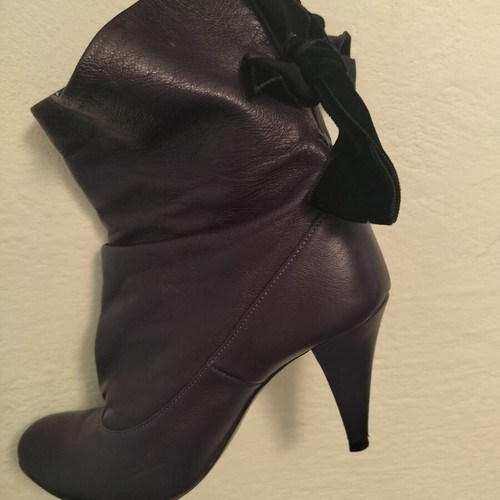 Ankle boots purple used, size 37