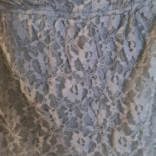 Women's strapless blouse with lace blue like new