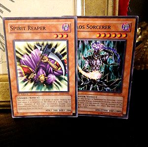 YuGiOh tcg Chaos Sorcerer & Spirit Reaper common bundle