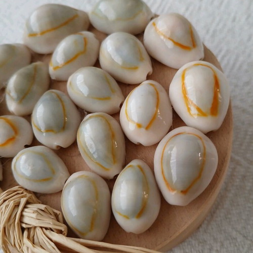 Handmade wooden jewelry box with shells like new