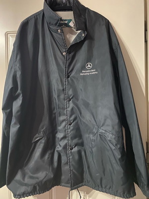 Windbreaker jacket Dunbrooke with Mercedes Benz Marketing Academy logo, like new, black, XXL