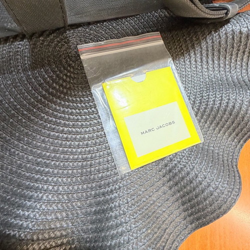 Marc Jacobs shoulder bag used, black and silver