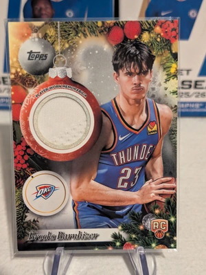 Κάρτα 2025 Topps NBA Brooks Barnhizer Patch σαν καινούργιο, rookie