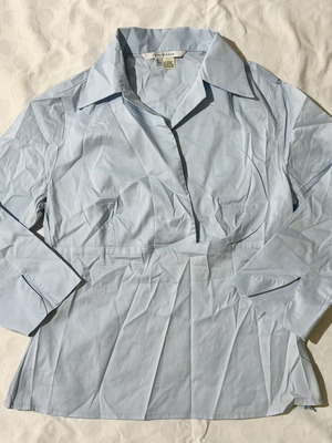 Zara μπλούζα πουκάμισο baby blue μέγεθος M σαν καινούργιο