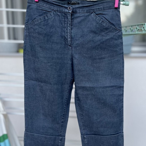 Sisley Capri pants, soft quality denim, like new, waist 74-76cm