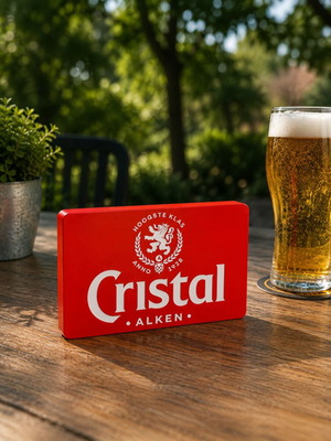 Cristal Beer Logo 3D Printed Decor, New, 20cm