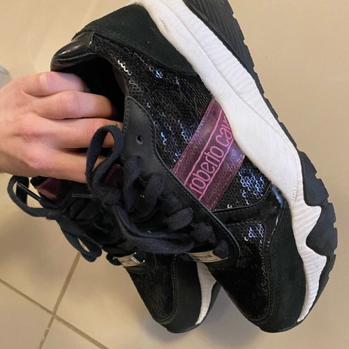 Roberto Cavalli Sneakers like new, size 36, black and white
