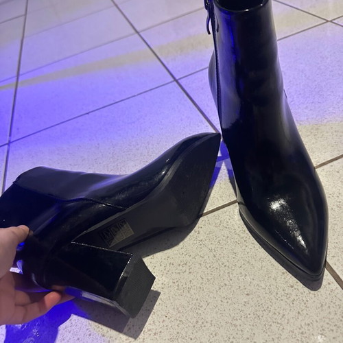 Leather boots black, new, size 36