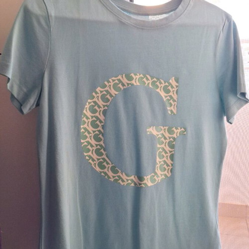 Guess T-shirt light blue, size S, loose fit, new