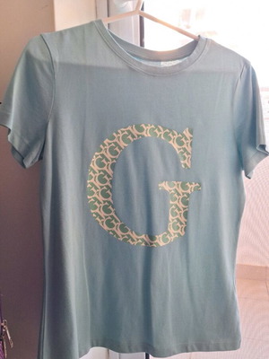 Guess T-shirt light blue, size S, loose fit, new
