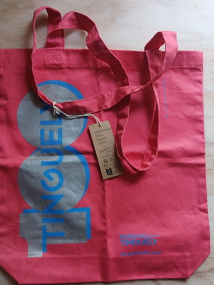 Museum Tinguely canvas shoulder bag new, pink from Basel