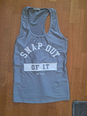 BSB sleeveless top like new, gray-silver, size L