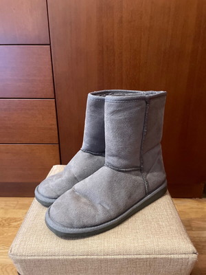 Winter boots used, gray, size 38-38.5