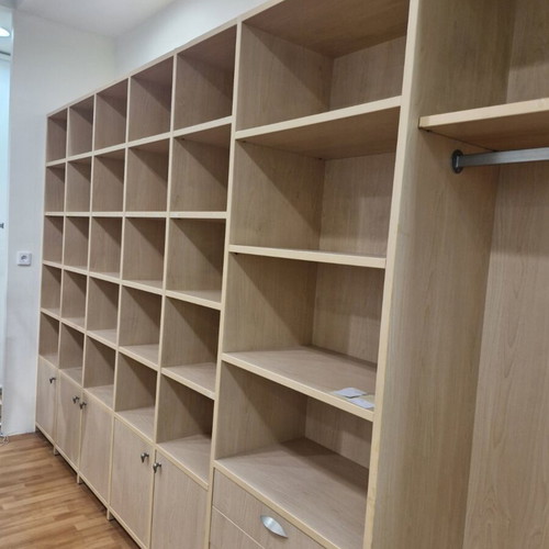 Large wooden wardrobe and storage unit