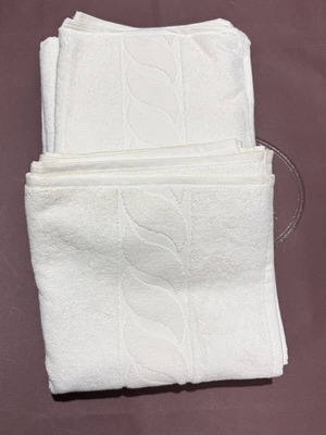 Signoria Firenze Face Towels 100x50 cm New, Pack of 4, White