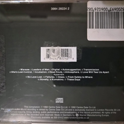 Substance 1977-1980 by Joy Division used, punk