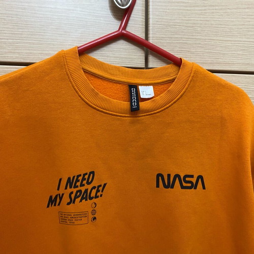 H&M sweatshirt orange size S new cotton