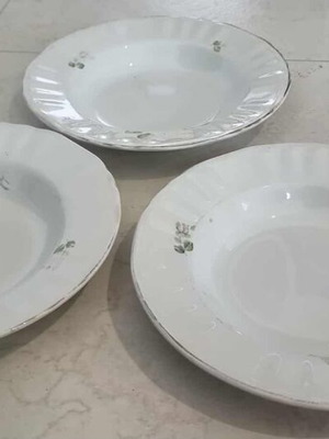 Vintage βαθιά πιάτα μεταχειρισμένα, σετ 3 τεμαχίων
