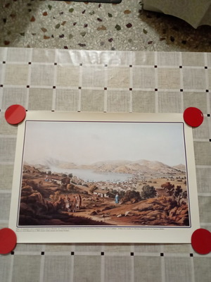 Decorative engraving of Ithaca, new, 50x35 cm
