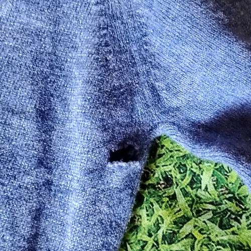 Fred Perry wool sweater used, size M, blue