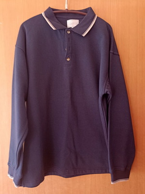 Primark Essentials shirt with fleece lining, like new, navy blue, size L